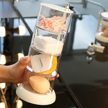 360° Rotatable Acrylic Jewelry Accessory Organizer 4 Layers