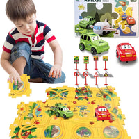 Puzzle Racer Car Track Set for Kids