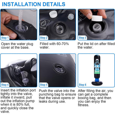 Inflatable Kids Punching Bag With Stand