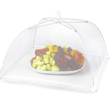 (net) Mesh Food Covers Tent Umbrella for Outdoors and Camping Food Net Cover Keep Out Flies Mosquitoes Ideal for Parties BBQ, Reusable and Collapsible 30 x 30 cm