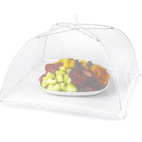 (net) Mesh Food Covers Tent Umbrella for Outdoors and Camping Food Net Cover Keep Out Flies Mosquitoes Ideal for Parties BBQ, Reusable and Collapsible 35 x 35 cm