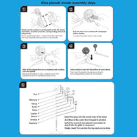 Solar System Kit  Astronomy 3D Planet Model Tribe Solar System Model Making Kit with Brush and Paint Educational Toy
