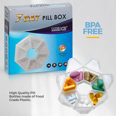 Round Medicine Organizer Box