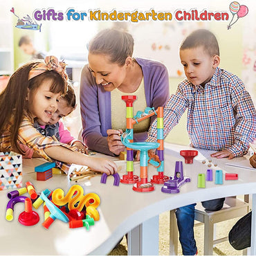 113 Pieces 3D Marble Run Set Construction Building Blocks STEM Learning Toy Early Education