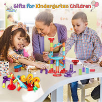 113 Pieces 3D Marble Run Set Construction Building Blocks STEM Learning Toy Early Education