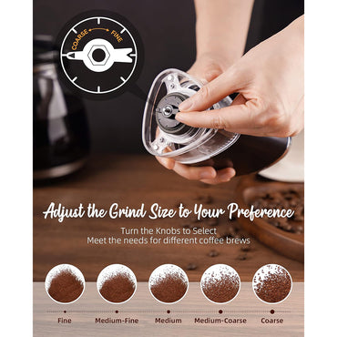 (NET) Portable Electric Coffee Bean Grinder