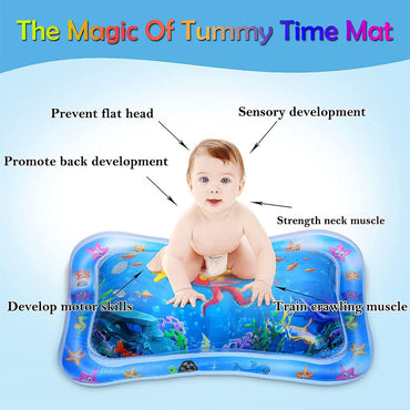 Baby Ice Pad, Sea Creatures Inflatable Play Playmat Baby Toys Baby Water Mat Airtight with Thick PVC Material for Play for Baby With Box / KN-507 / 56862 / NS-086