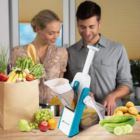 (NET) Multifunction Vegetable Chopper Slicer Adjustable Vegetable Cutter Safe for Kitchen