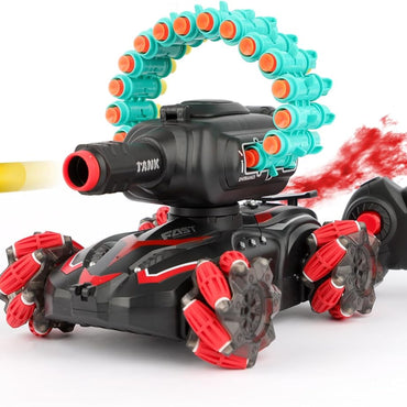 (Net)Remote Control Tank Shooting Foam Darts
