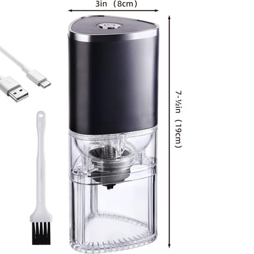 (NET) Portable Electric Coffee Bean Grinder