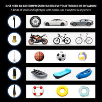(NET) Portable Air Compressor Tire Inflator