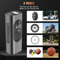 (NET) Portable Air Compressor Tire Inflator