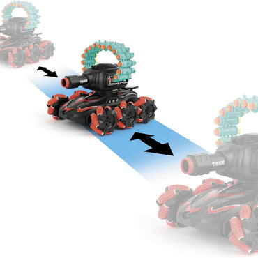 (Net)Remote Control Tank Shooting Foam Darts