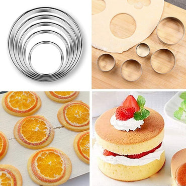 (net) Cookie Cutters Set Stainless Steel Multi-Size Biscuit Cutters Cutting Shapes  20 pcs