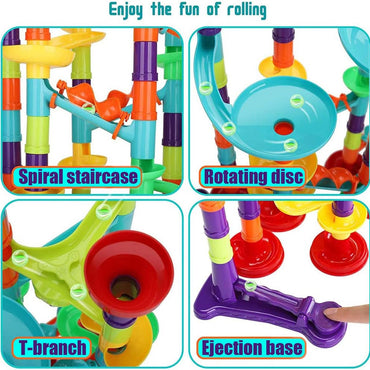 113 Pieces 3D Marble Run Set Construction Building Blocks STEM Learning Toy Early Education