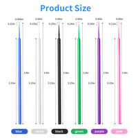 (NET) 100 Pcs  Disposable Micro Applicators Brush for Makeup and Personal Care Cosmetic Micro Brush