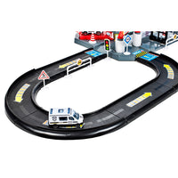 (Net) Simulation Parking Model Car Alloy Police Car Set