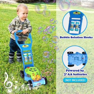 Bubble Lawn Mower  for Kids - Automatic Bubble Machine