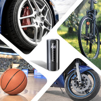 (NET) Portable Air Compressor  Car Tyre Inflator with Pressure Gauge , Electric Bike Pump for Cars