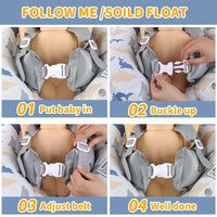 (NET) Inflatable Baby Swimming Float with Sun Canopy 69 cm