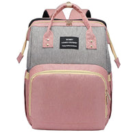 (Net) Large Baby Bag, Multi-functional Travel Back Pack, Anti-Water Maternity Nappy Bag Changing Bags 35*16*28CM