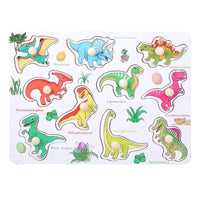 Educational Wooden Peg Board With Base Image & Whiteboard & Marker