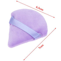 (NET) Triangle Velvet Makeup Sponge 8 Pcs