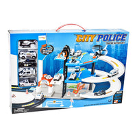 (Net) Simulation Parking Model Car Alloy Police Car Set