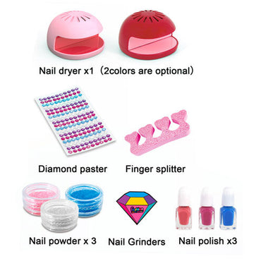 Children's Nail Art and Makeup Toy Kit - Sparkle and Shine with 2-in-1 Playtime Fun