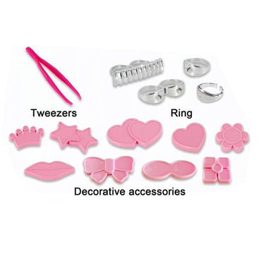 Children's Nail Art and Makeup Toy Kit - Sparkle and Shine with 2-in-1 Playtime Fun