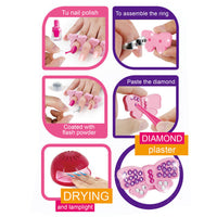 Children's Nail Art and Makeup Toy Kit - Sparkle and Shine with 2-in-1 Playtime Fun