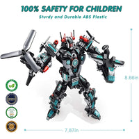 12-in-1 Robot Transform Car Building Block Toy - Educational Learning