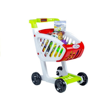 (Net)Toy Shopping Cart With Vegetables And Groceries