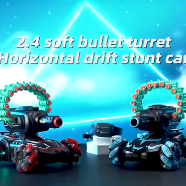 (Net)Remote Control Tank Shooting Foam Darts