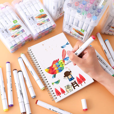 (NET) M&G Double-tip Triangle Art Marker / 24 colors