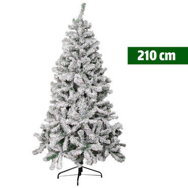 (Net) Christmas Tree With Snow 210cm