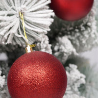 (Net) Red Set Of 20 Pcs Christmas Balls
