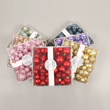 (Net) Red Christmas Tree Balls