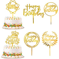 Gold Cake Topper Acrylic 1 pc