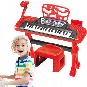 (Net)Electronic Piano Large Set Microphone Chair Piano For Children