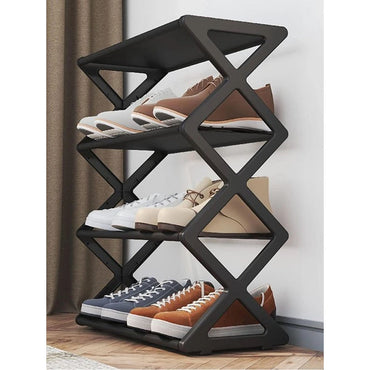 4-tier Simple Household Assemble Shoe Rack Storage Organizer