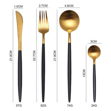 (Net) Western Tableware Stainless Steel Gift Set 4 pcs