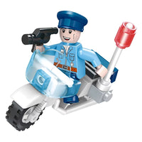 Build Block Bricks Police Station Helicopter Building Blocks Toy Set