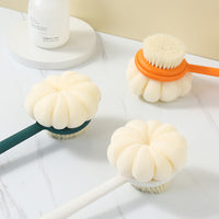 2 In 1 Double-Sided Bath Brush  Shower Body Brush with Bristles and Loofah
