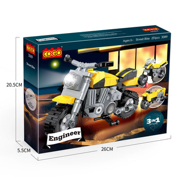 Moto Super Racing 3 in 1 Motorcycle Set Building Blocks