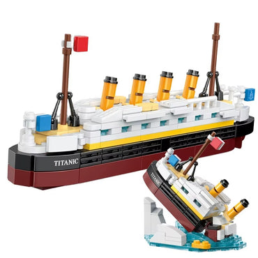 Cruise Boat Model Ship Plastic Building Block