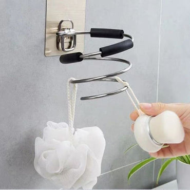 (net) Hair Dryer Holder Rack Styling Storage Straighteners Organizer Hairdryer Stainless Steel Stand Bracket/ 23FK021A
