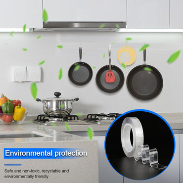 Double Sided Adhesive Tape 2cm x 5m  Multi-Function Removable Traceless Adhesive Tape Indoor Outdoor Adhesive Gel