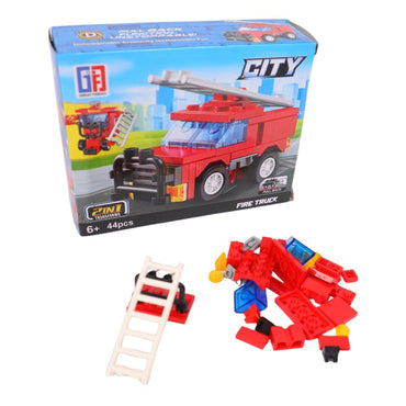 Fire Truck Assembly Game Puzzle 44 Pcs