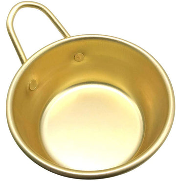 Hiking Soup Dish Aluminum, Yellow soup container 14.5x14.5x5.5cm